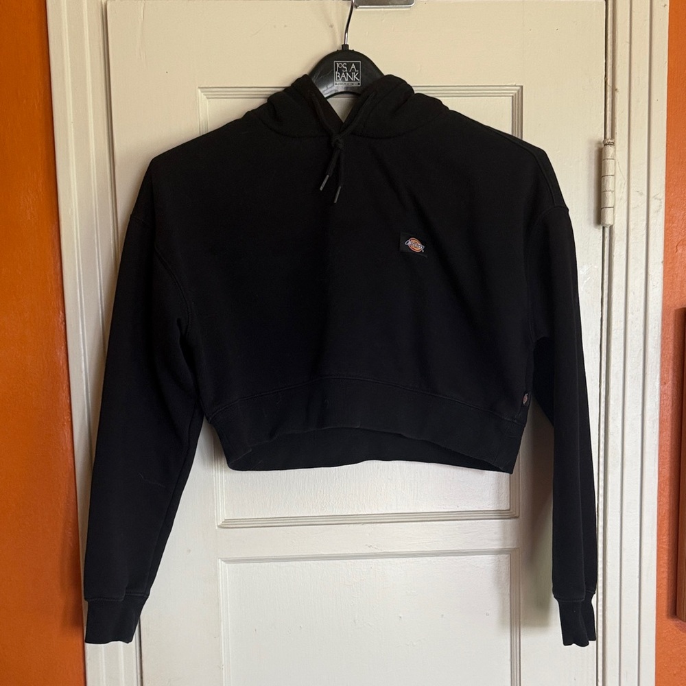 Dickies Black Cropped Hoodie XS